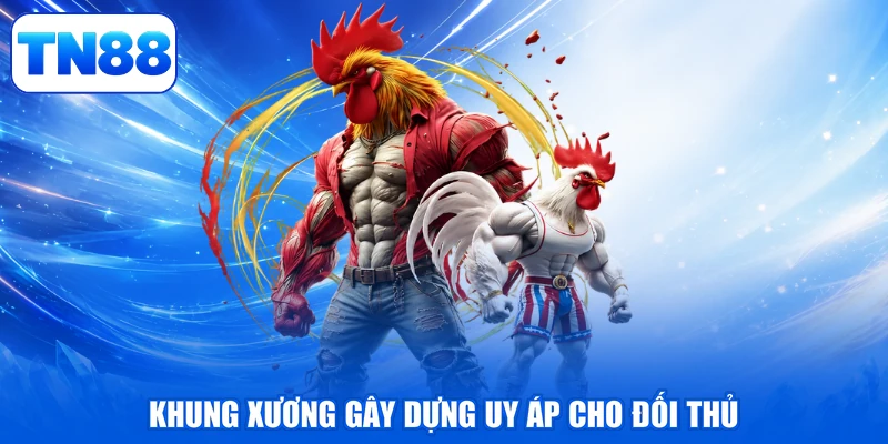 Đá Gà Trực Tiếp - Đấu Trường Rực Lửa, Đẳng Cấp Thăng Hoa 3 Khung xương gây dựng uy áp cho đối thủ